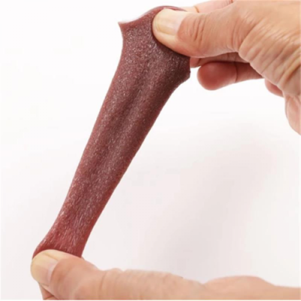 2-Pack of Realistic Fake Tongues, Extendable Gag, Magic Trick, Scary Funny Toy